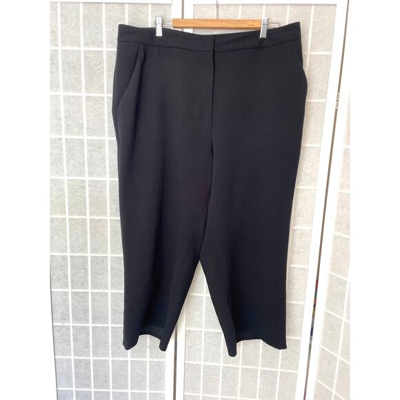 MM. LaFleur Pants - MM.LaFleur Cropped Dress Pants 1X Black Minimalist Career Capsule Quiet Luxury